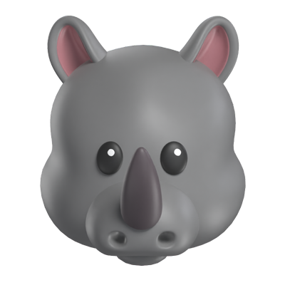 rhinozeros 3d modell 3D Graphic