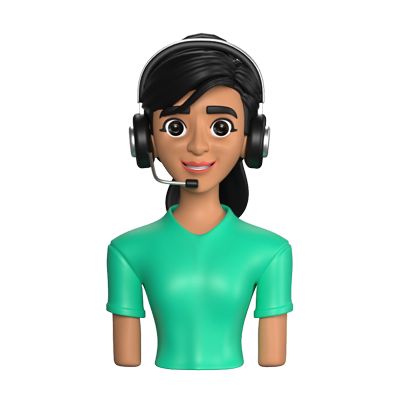 Female Guest 3D Animated Icon 3D Graphic