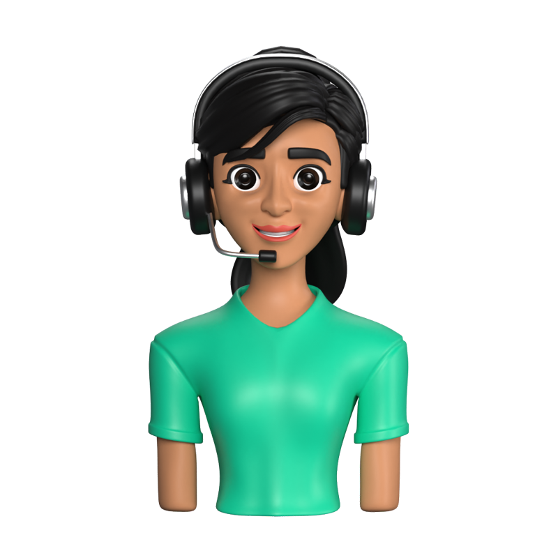 Female Guest 3D Animated Icon 3D Graphic