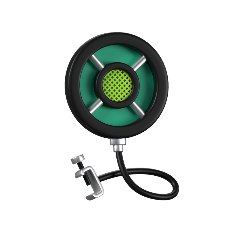 Pop Filter 3D Animated Icon 3D Graphic