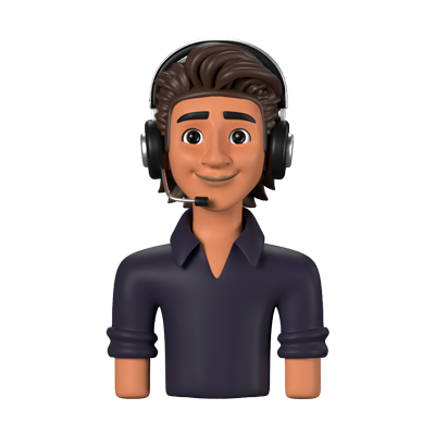 invitado masculino icono animado en 3d 3D Graphic