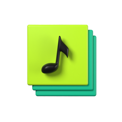 Podcast Playlist 3D Animated Icon 3D Graphic