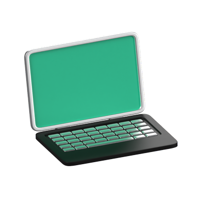 Laptop 3D Animated Icon 3D Graphic