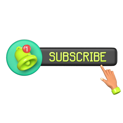 Subscribe 3D Animated Icon 3D Graphic