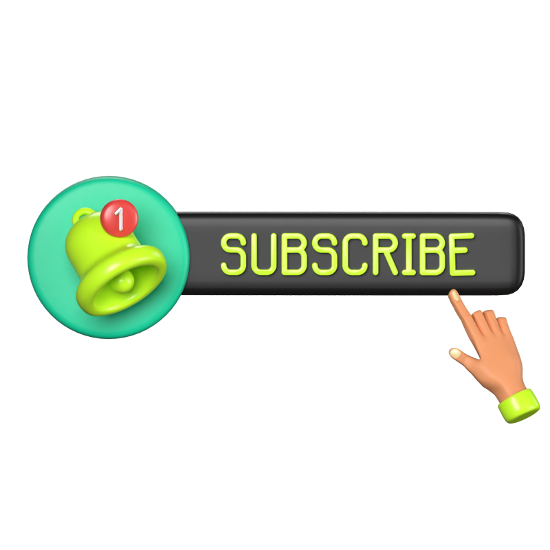 Subscribe 3D Animated Icon 3D Graphic