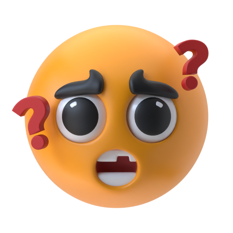 Shocked Face 3D Icon