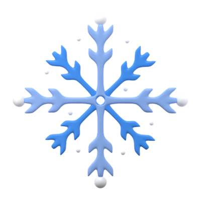 Snowflakes 3D Icon 3D Graphic