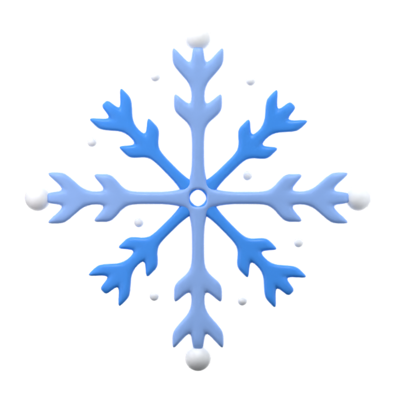 Snowflakes 3D Icon 3D Graphic