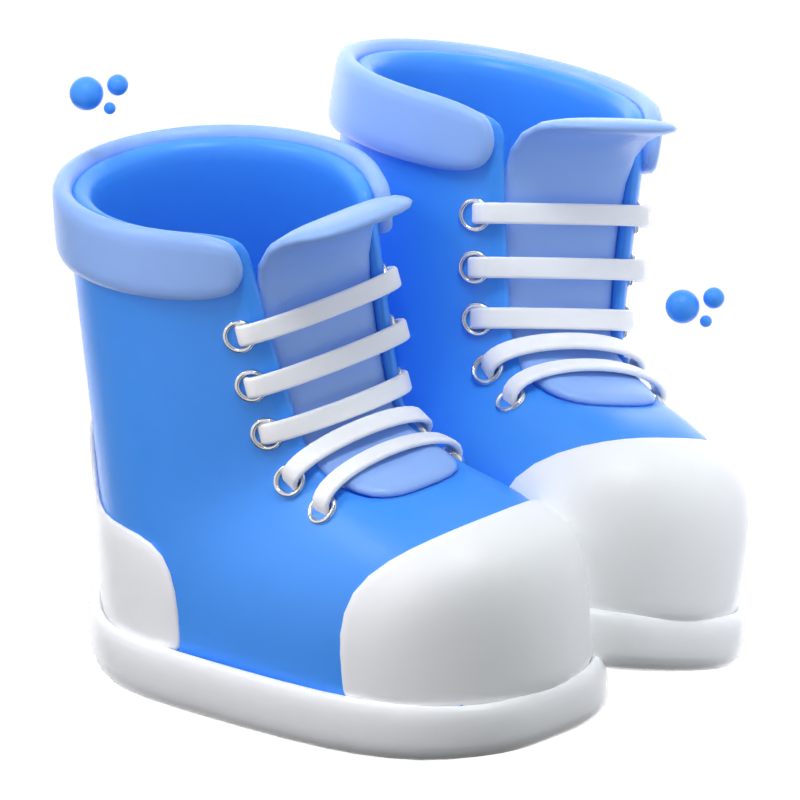 Boots 3D Icon 3D Graphic