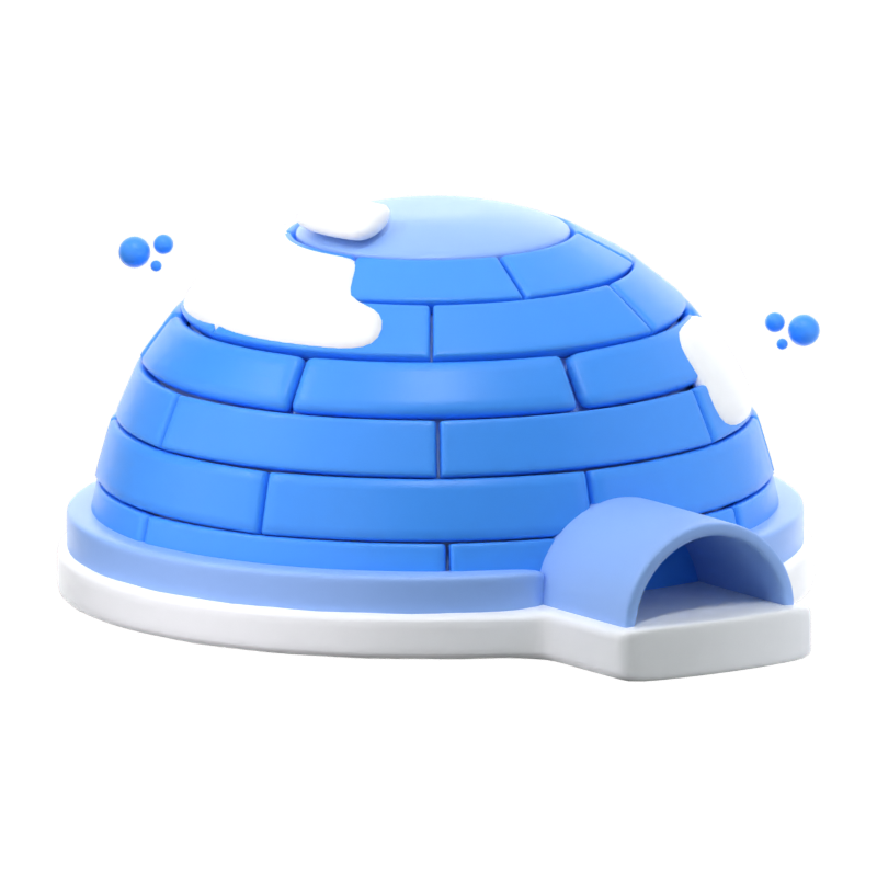 Iglu 3D-Symbol 3D Graphic