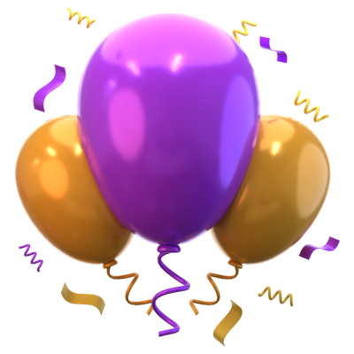 Balloons 3D Icon 3D Graphic