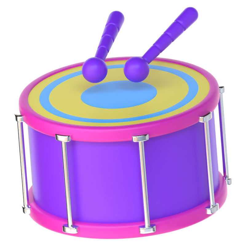 Drum Toys 3D Icon 3D Graphic