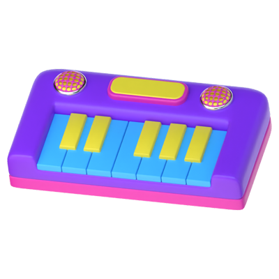 ícone 3d do piano kid 3D Graphic