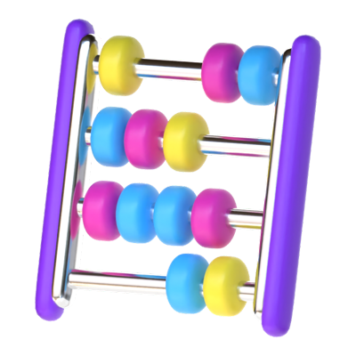 Abacus 3D Icon 3D Graphic