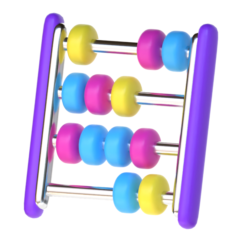 Abacus 3D Icon 3D Graphic