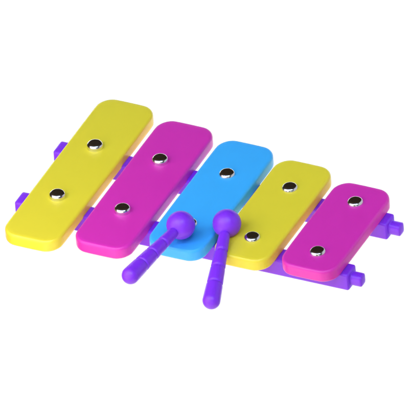 Xylophone 3D Icon 3D Graphic