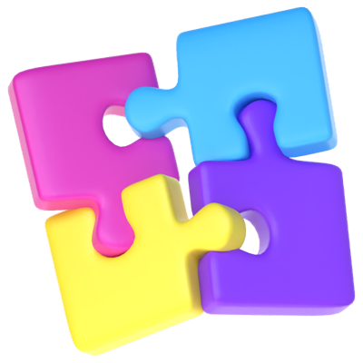 Puzzle Game 3D Icon 3D Graphic