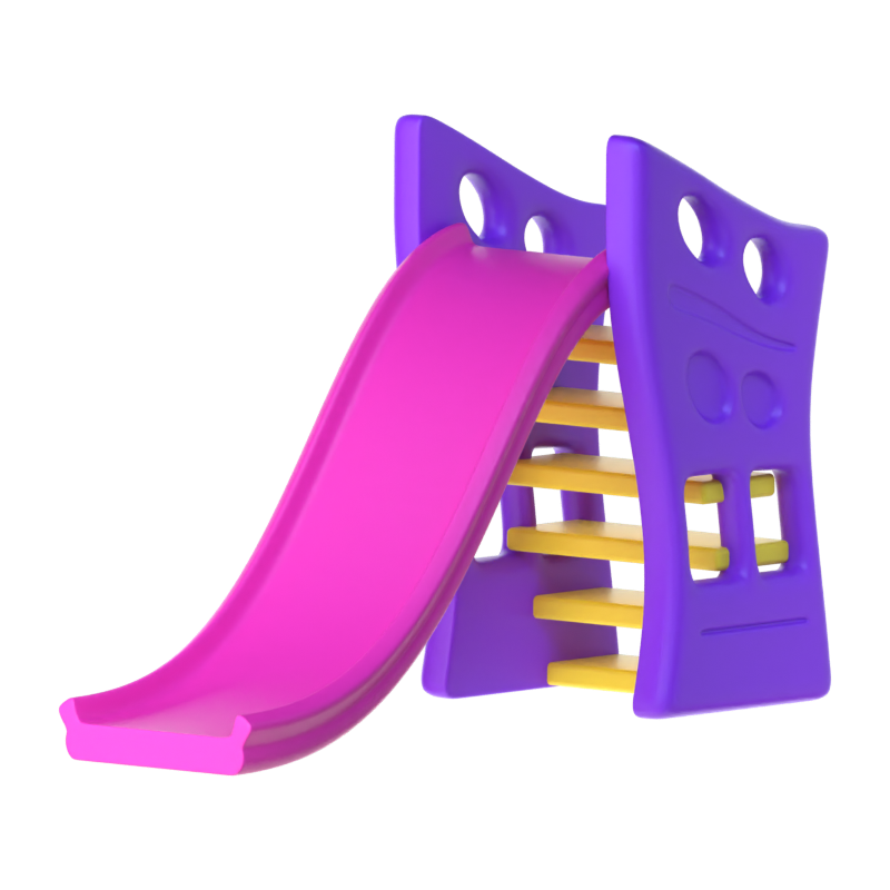 Kinderrutsche 3D-Symbol 3D Graphic