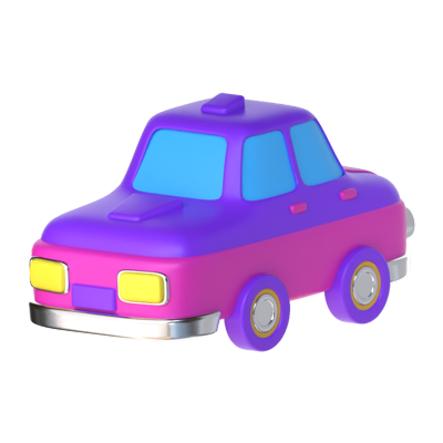 coche de juguete icono 3d 3D Graphic