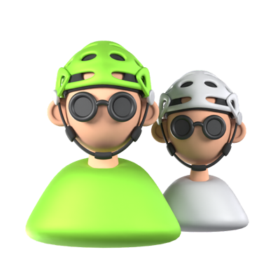 Start A Group Ride Animated 3D Icon 3D Graphic