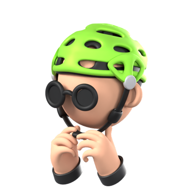 Safety Wear Helmet Animated 3D Icon 3D Graphic