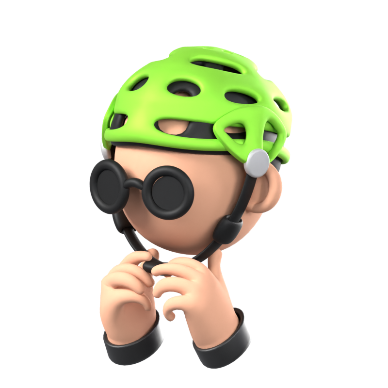 Safety Wear Helmet Animated 3D Icon 3D Graphic