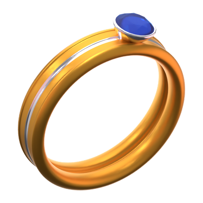 Diamond Ring 3D Icon 3D Graphic