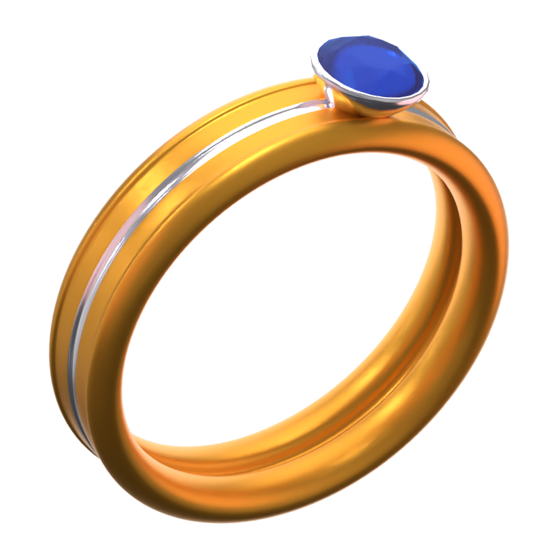 Diamond Ring 3D Icon 3D Graphic