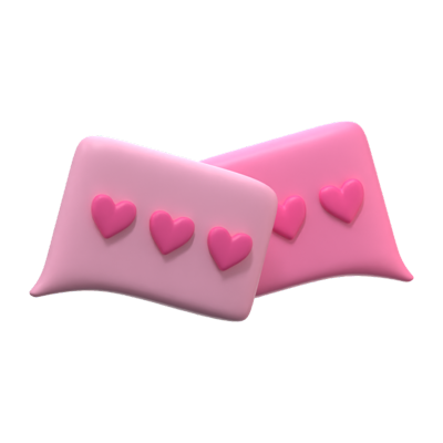 Chat Love 3D Icon 3D Graphic