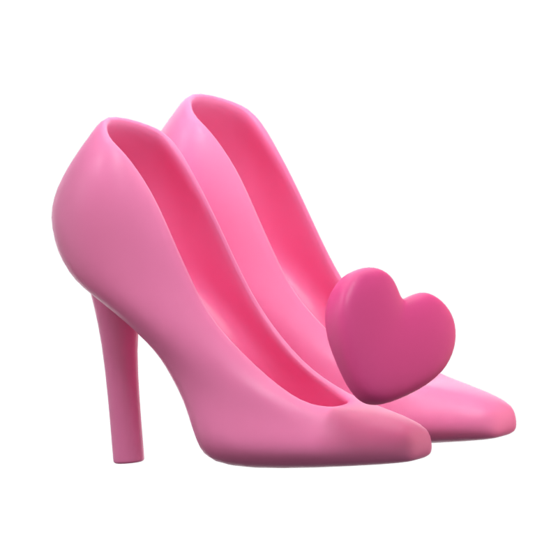 Wedding Heels 3D Icon 3D Graphic