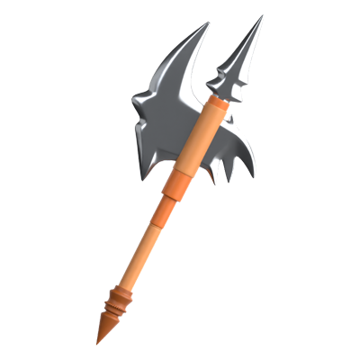 Halberd 3D Icon 3D Graphic