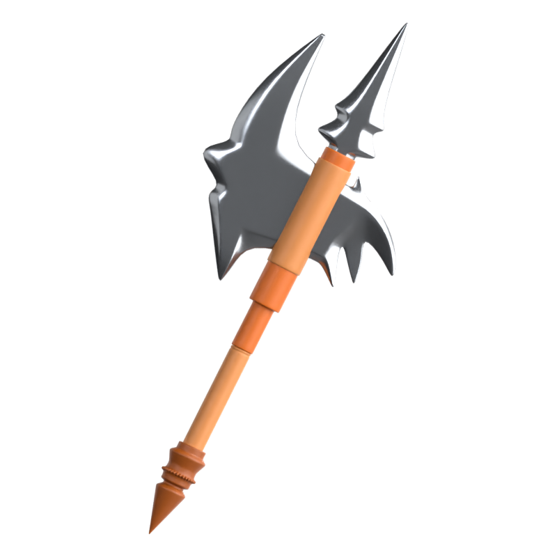 Halberd 3D Icon 3D Graphic