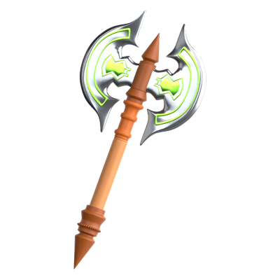 Battle Axe 3D Icon 3D Graphic