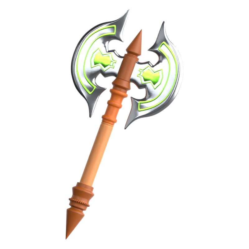 Battle Axe 3D Icon 3D Graphic