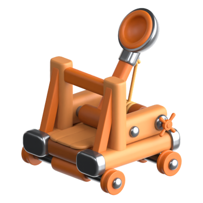 Catapult 3D Icon 3D Graphic