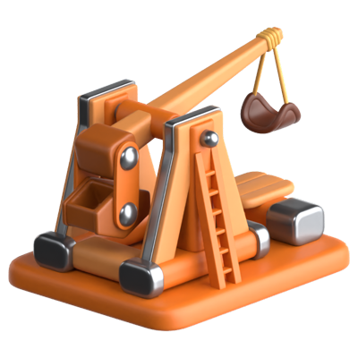 Trebuchet 3D Icon 3D Graphic