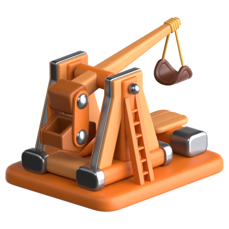 Trebuchet Icono 3D