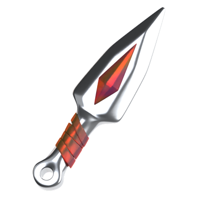 Cuchillo arrojadizo Icono 3D 3D Graphic