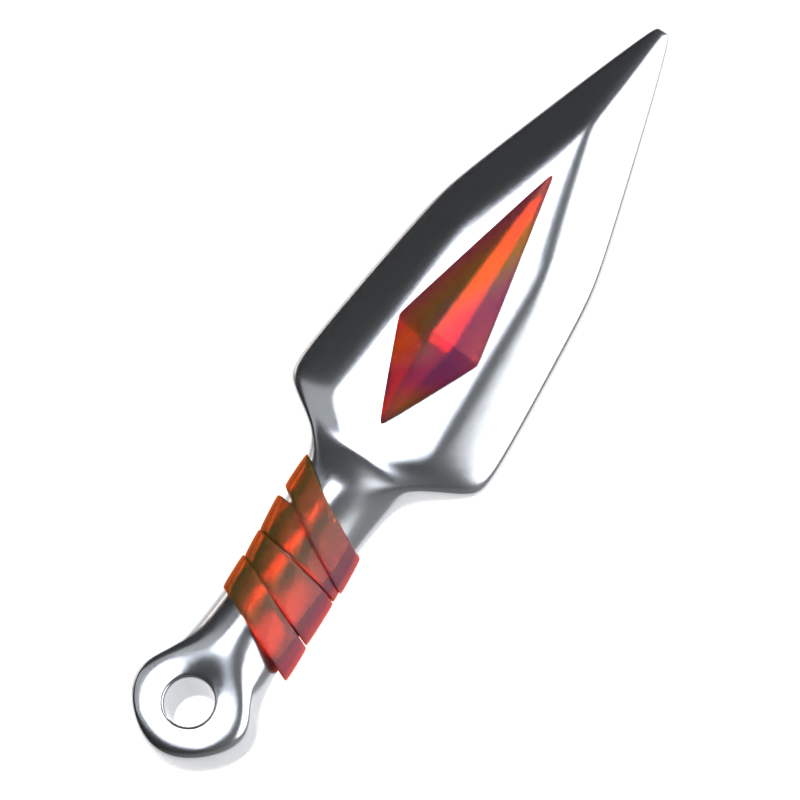 Cuchillo arrojadizo Icono 3D 3D Graphic