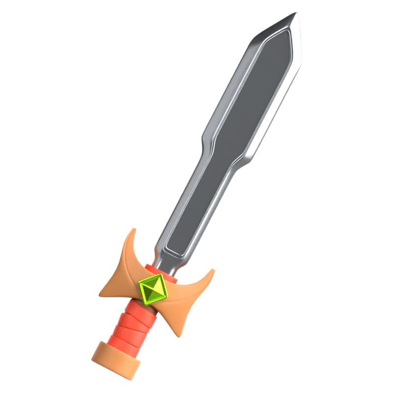 Sword 3D Icon 3D Graphic