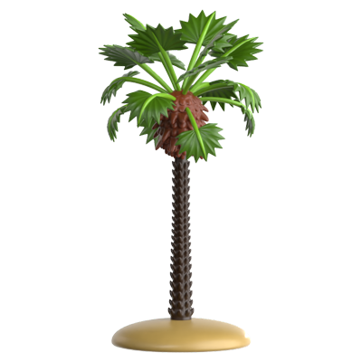 ícone 3d california fan palm 3D Graphic