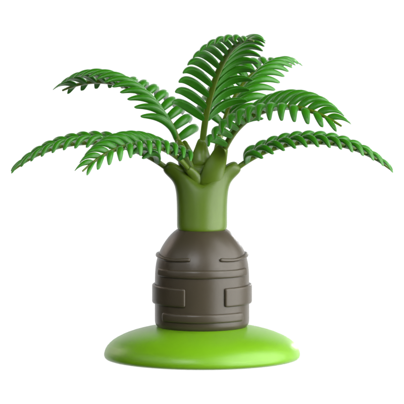 Bottle Palm 3D Icon