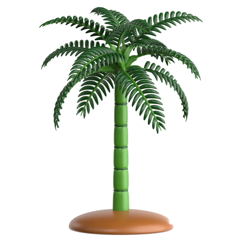 Chamaeorea Palm 3D Icon 3D Graphic