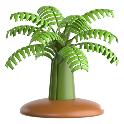 lady palm icono 3d 3D Graphic