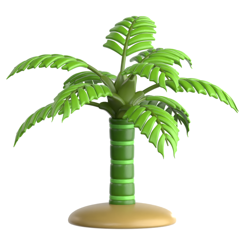 MacArthur Palm 3D Icon 3D Graphic