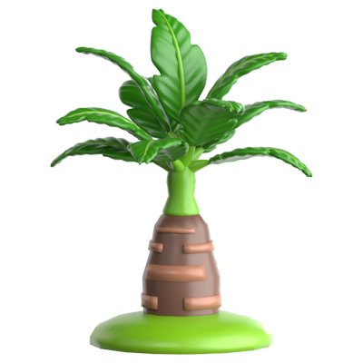 Foxtail Palm 3D Icon 3D Graphic