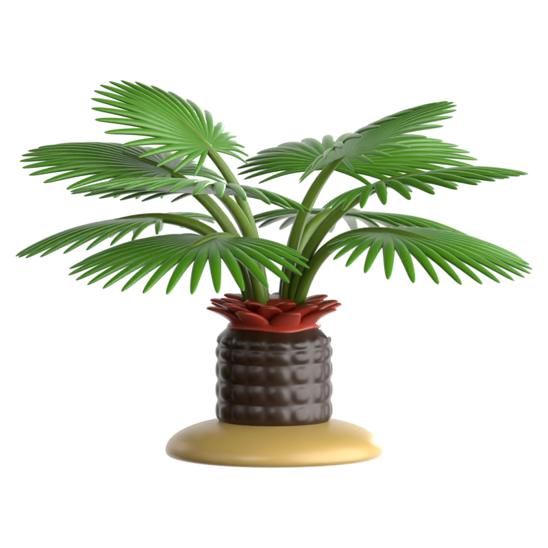 Ícone 3D do Saw Palmetto 3D Graphic