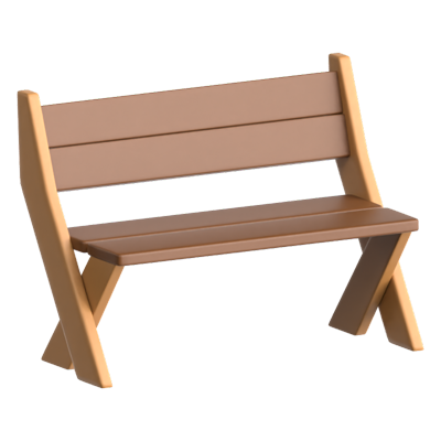 Bench 3D Icon 3D Graphic