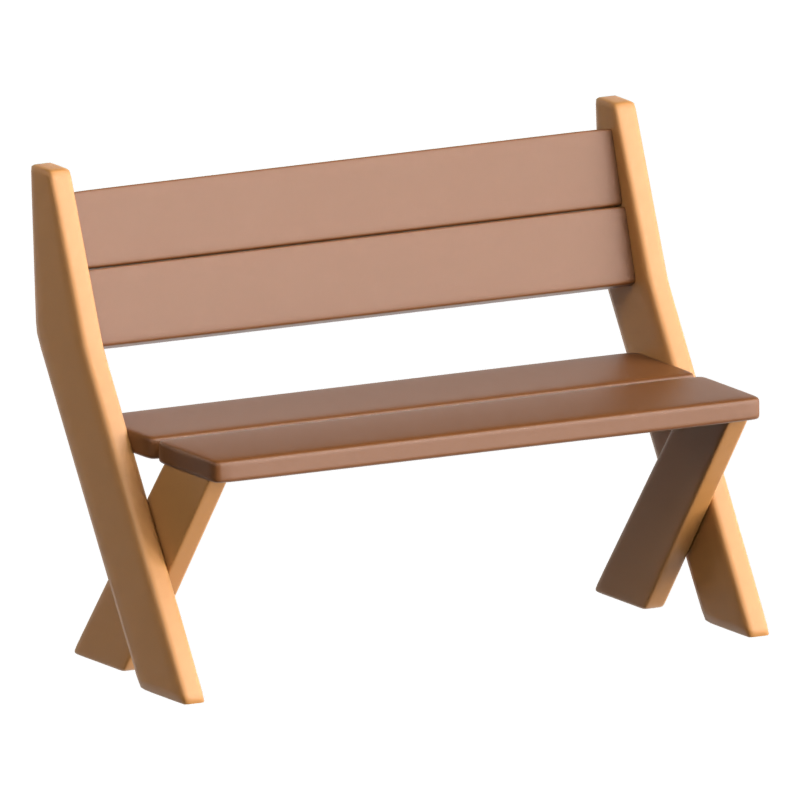 Bench 3D Icon