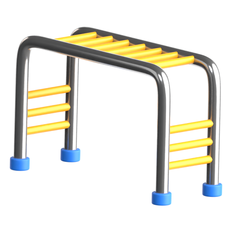 Monkey Bars 3D Icon 3D Graphic